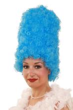 Luxe Hoge Pruik Marge Simpson Blauw met Gratis 2x Haarnetje, Nieuw, Carnaval, Ophalen of Verzenden