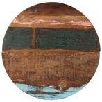 vidaXL Tafelblad rond 25-27 mm 70 cm massief gerecycled hout, Huis en Inrichting, Tafels | Eettafels, Verzenden, Nieuw