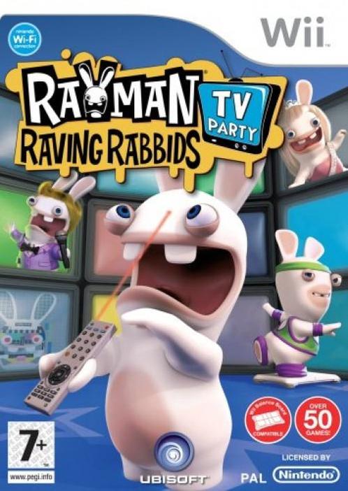 Rayman Raving Rabbids TV Party (Nintendo Wii), Spelcomputers en Games, Games | Nintendo Wii, Gebruikt, Vanaf 3 jaar, Verzenden