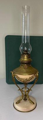 Olielamp - Messing, Koper, Keramiek, Kristal