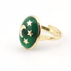 Jade - 925 zilver - Ring - Italiaans vakmanschap, Nieuw