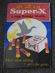Emaille bord- Western Super-X - Long Range Shells - Emaille