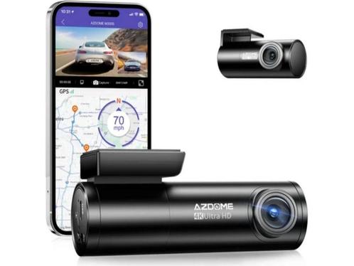 AZDome M300S 4K 2CH Dual Wifi GPS dashcam voor auto, Huis en Inrichting, Woonaccessoires | Overige, Zo goed als nieuw, Verzenden
