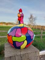 Beeld, funny hand painted balloon chicken - 37 cm -