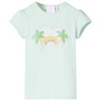 vidaXL Kindershirt 104 lichtmintkleurig, Verzenden, Nieuw