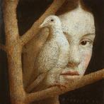 Michal Lukasiewicz - Woman With a Bird IX