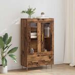 vidaXL Highboard Oud Hout 69,5 x 31 x 115 cm Geengineerd, Minder dan 50 cm, Verzenden, 100 tot 150 cm, Nieuw