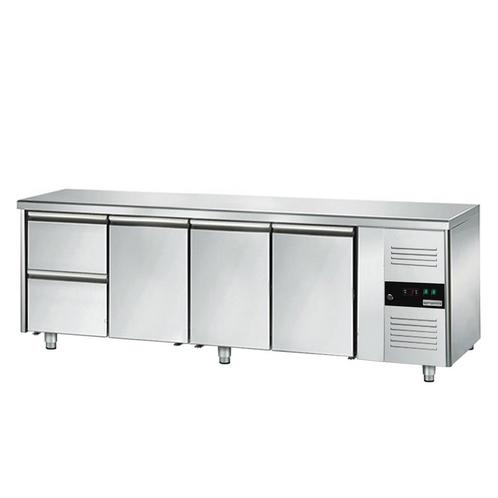 GGM Gastro | Koelwerkbank ECO - 2230x700mm - met 3 deuren &, Zakelijke goederen, Horeca | Meubilair en Inrichting, Verzenden