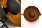 Design wandlamp STUDIO 38cm zwart bladgoud look kantelbare, Huis en Inrichting, Ophalen of Verzenden, Nieuw