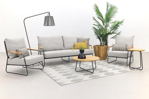 4SO Balade/Verdi stoel-bank loungeset - 4-delig | KORTING, Tuin en Terras, Tuinsets en Loungesets, Loungeset, Nieuw, Hout, Verzenden