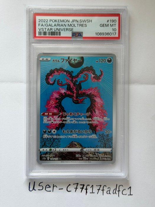 Pokémon - 1 Graded card - Galarian Moltres 190/172 Foil,, Hobby en Vrije tijd, Verzamelkaartspellen | Pokémon