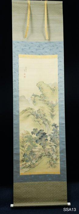 Landscape - ca 1872 - Chikuto  - Japan - Meiji periode, Antiek en Kunst, Antiek | Overige Antiek