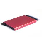 Figuretta Aluminium Hardcase RFID Cardprotector Rood, Nieuw, Overige merken, Verzenden, Rood