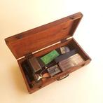 Caixa de Barbeiro 1910s - 1920s - Doos - Hout, Antiek en Kunst