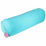 Yogi & Yogini Yoga Bolster Turquoise Rond Katoen - Effen -, Sport en Fitness, Overige Sport en Fitness, Verzenden, Nieuw