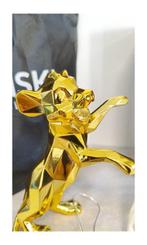 Richard Orlinski (1966) - Simba Le Roi Lion Gold & White, Antiek en Kunst