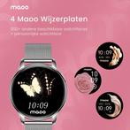 2dekans | Maoo Ventura AMOLED Smartwatch Dames – RVS & 4x, Ophalen of Verzenden, Zo goed als nieuw