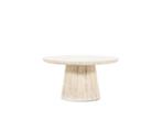 Salontafel Aime Rond 70 cm Travertin - Beige | Eleonora, Huis en Inrichting, Ophalen of Verzenden, Nieuw