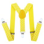 Fako Fashion® - Kinder Bretels - Stippen - 65cm - Geel, Verzenden, Nieuw