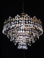 Plafondlamp - Kristal, Messing - Lustre Plafond met Druppels