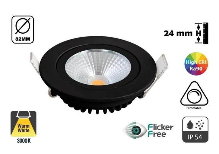 Luxe Inbouw LED Spot | 5 Watt | Dimbaar | 3000K Warm Wit, Huis en Inrichting, Lampen | Spots, Led, Inbouw, Nieuw, Metaal of Aluminium