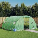 vidaXL Tuinkas met stalen frame 16 m² 4x4x2 m groen, Verzenden, Nieuw