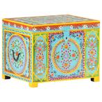 vidaXL Opbergbox handgeschilderd 50x40x40 cm massief, Huis en Inrichting, Woonaccessoires | Kisten, Verzenden, Nieuw
