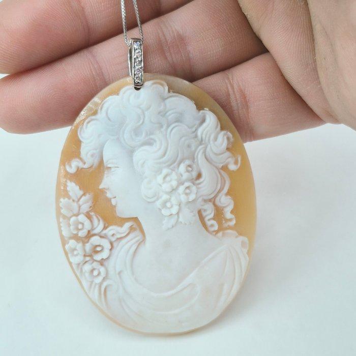 Zilver - Cameo - CAMMEO met de hand gegraveerd, Antiek en Kunst, Curiosa en Brocante