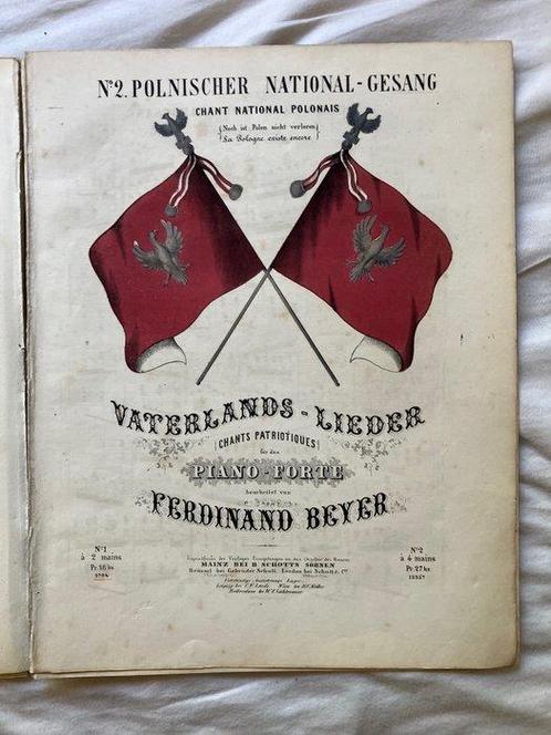 Ferdinand Beyer - Polnischer National-Gesang (Chant National, Antiek en Kunst, Antiek | Boeken en Bijbels