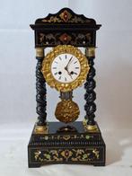 Portico klok Napoleon III stijl Hout, Messing - 1800-1850 -