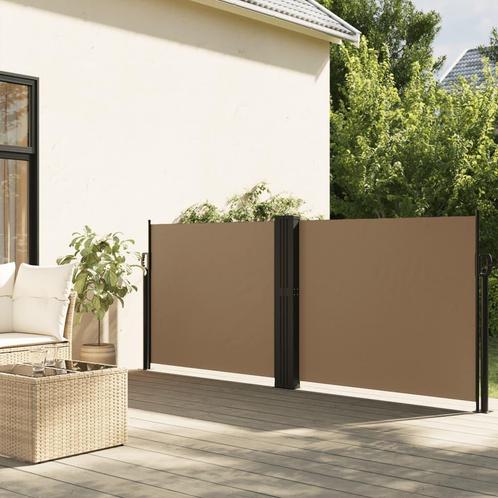 vidaXL Windscherm uittrekbaar 140x600 cm taupe, Tuin en Terras, Zonneschermen, Nieuw, Verzenden