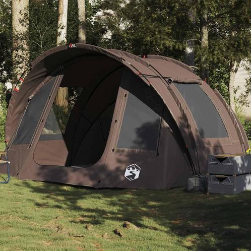 vidaXL Vistent 2-persoons waterdicht bruin, Caravans en Kamperen, Tenten, Nieuw, tot en met 2, Verzenden