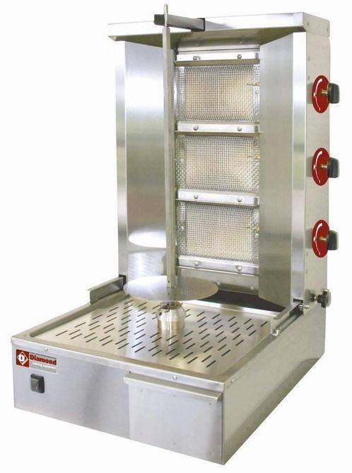 Gas Kebab grill 35 kg HorecaTraders, Zakelijke goederen, Horeca | Keukenapparatuur, Verzenden