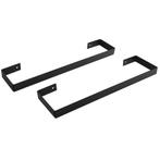 Sapho Enis handdoekhouders 620x40 mm, 2 st., zwart mat, Doe-het-zelf en Verbouw, Verwarming en Radiatoren, Ophalen of Verzenden