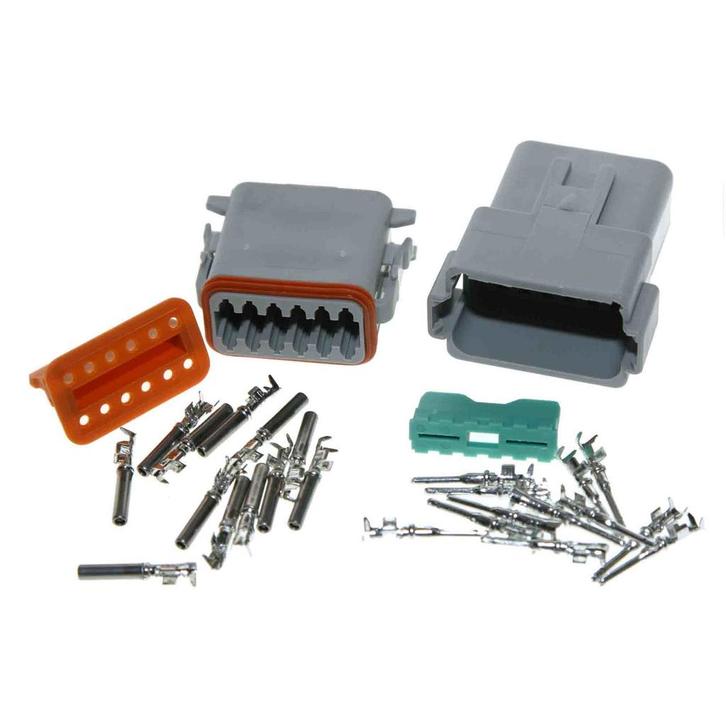 Deutsch-DT 12-pins connector, Complete set 12-pins (stekker, Auto-onderdelen, Elektronica en Kabels, Nieuw, Ophalen of Verzenden