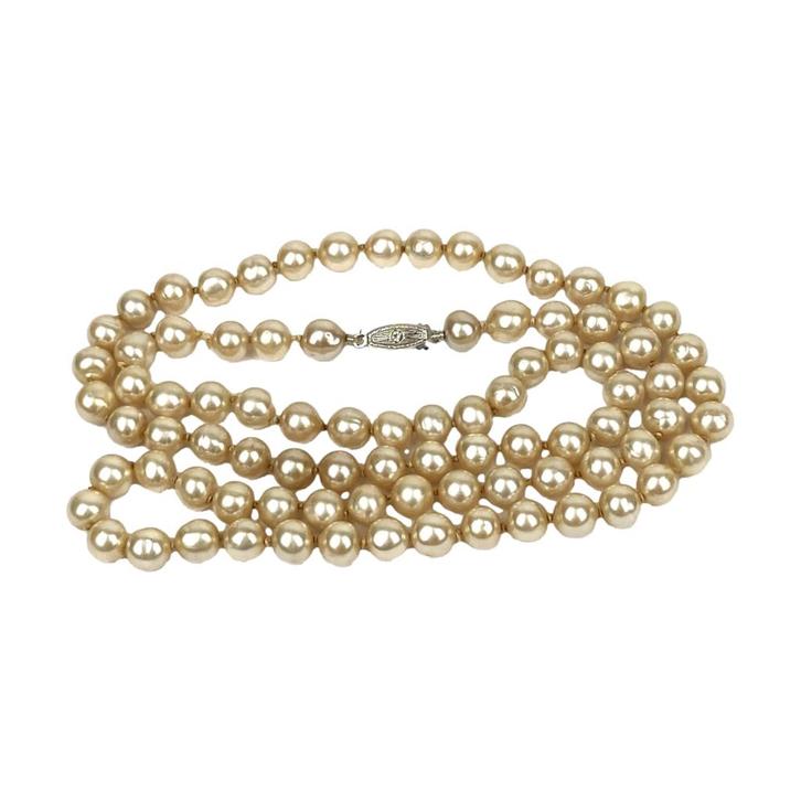 Majorica parelketting - Zilveren slot - 77 cm, Sieraden, Tassen en Uiterlijk, Kettingen