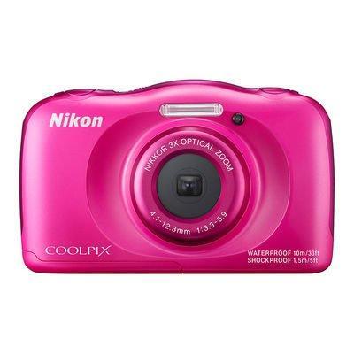 Nikon Coolpix S33 Waterdichte Digitale Compact Camera - Roze, Audio, Tv en Foto, Fotocamera's Digitaal, Zo goed als nieuw, Verzenden