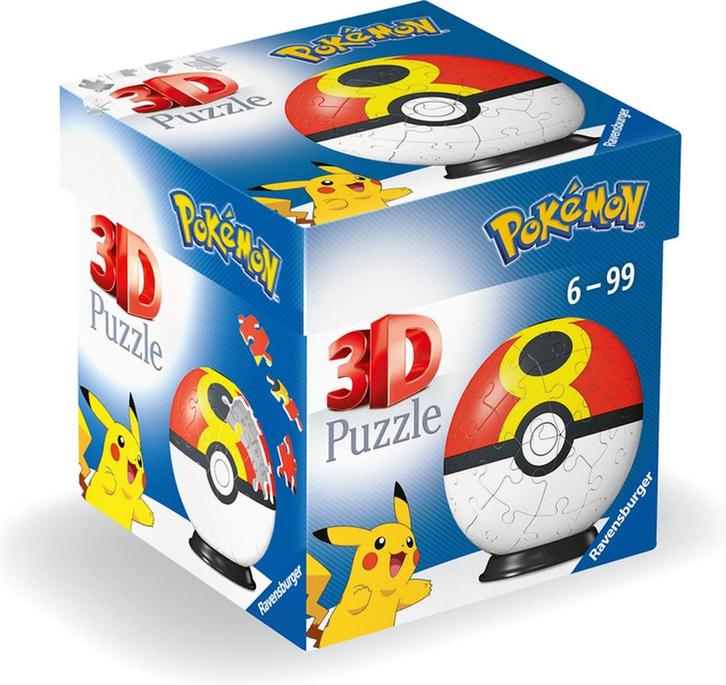 Pokemon Repeat Ball 3D Puzzelbal (55 stukjes) | Ravensburger, Hobby en Vrije tijd, Denksport en Puzzels, Nieuw, Verzenden