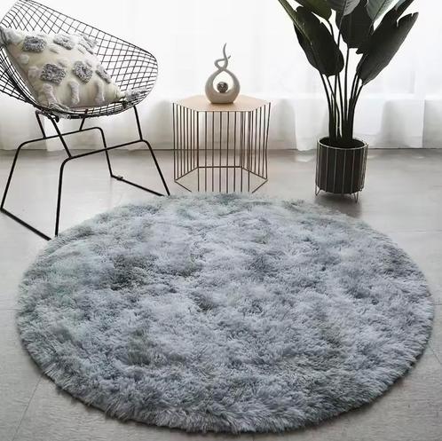 Fluffy Hoogpolig Rond Vloerkleed – Rond Tapijt Pluche Nieuw, Huis en Inrichting, Stoffering | Tapijten en Kleden, Nieuw, Rond