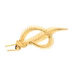 Gouden veer broche | Vintage (gouden broche, geelgoud), Sieraden, Tassen en Uiterlijk, Broches, Ophalen of Verzenden, Gebruikt