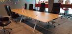 Twinform One Off vergadertafel 480 x 120 l.eiken fineer wit, Overige plaatsen, Ophalen of Verzenden, Gebruikt, Tafel