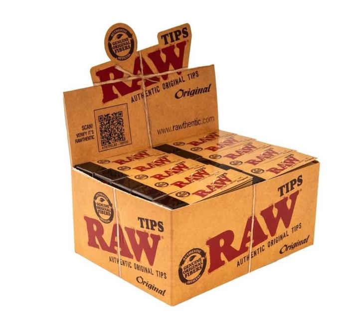 RAW TIPS 17mm 50 Tips/Booklet ( Display 50 stuks), Verzamelen, Rookartikelen, Aanstekers en Luciferdoosjes, Nieuw, Verzenden
