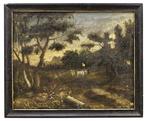 Italiaanse school (XVIII) - Paesaggio con figure ed armenti