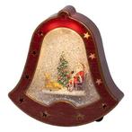 Kerstlantaarn klok met kerstman | Lumineo | 20 cm, Verzenden, Nieuw