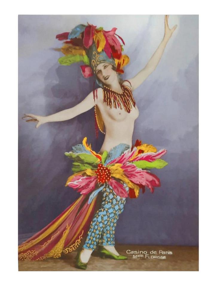 Kunstdruk - Casino de Paris Mlle Florisse 30x40cm, Huis en Inrichting, Woonaccessoires | Schilderijen, Tekeningen en Foto's, Nieuw