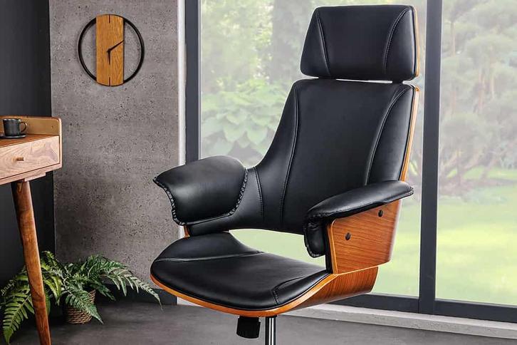 In hoogte verstelbare bureaustoel MANHATTAN kunstleer, Huis en Inrichting, Bureaus, Ophalen of Verzenden