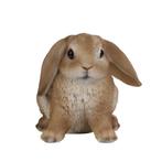 Decoratie dieren beeldje bruin Hangoor konijn 15 cm - Beel..