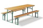 Biertafel en banken 220 x 70 | Kwaliteits biertafelset, Ophalen of Verzenden, Nieuw