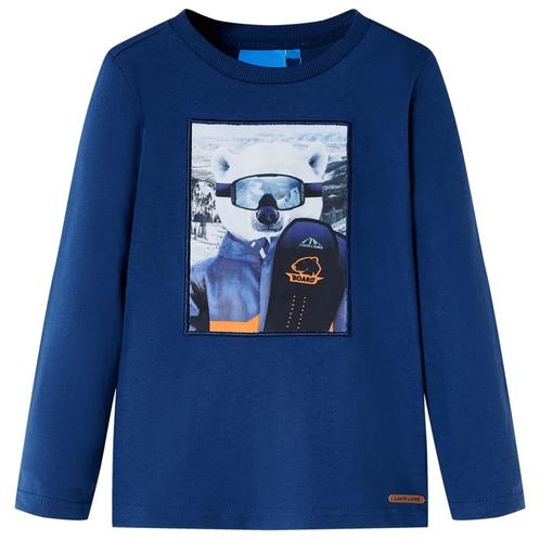 vidaXL Kindershirt met lange mouwen 128 jeansblauw, Kinderen en Baby's, Kinderkleding | Overige, Nieuw, Verzenden