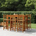 vidaXL Barkrukken 6 st massief acaciahout, Verzenden, Nieuw, Hout